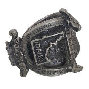 Idaho Pewter Vintage Souvenir Spoon Ring US Collectible
